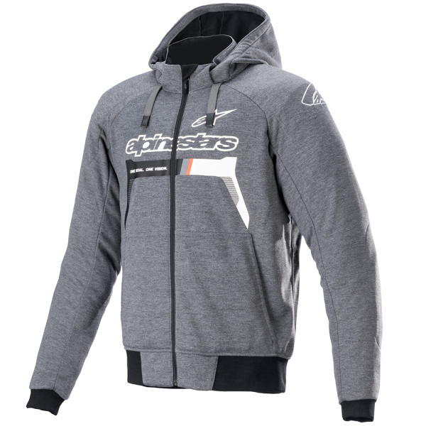 Alpinestars Alpinestars Chrome Ignition Hoodie Melange D/Grey White